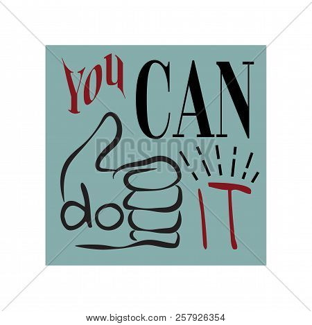 Slogan Print With Stylish Picture. Vector Eps10