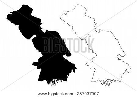 Astrakhan Oblast (russia, Subjects Of The Russian Federation, Oblasts Of Russia) Map Vector Illustra