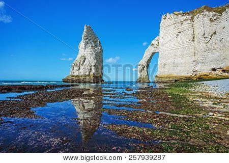 West Coast Of France. Clifs Of Etreta