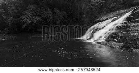 River Flowing Over Wet Rocks And The Debengeni Waterfall Artistic Conversion