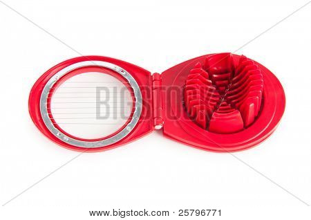 Affettatrice uovo isolata on white background
