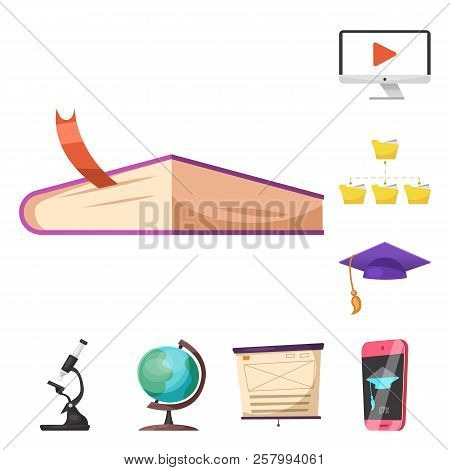 Isolated Object Of Education And Learning Sign. Set Of Education And School Vector Icon For Stock.