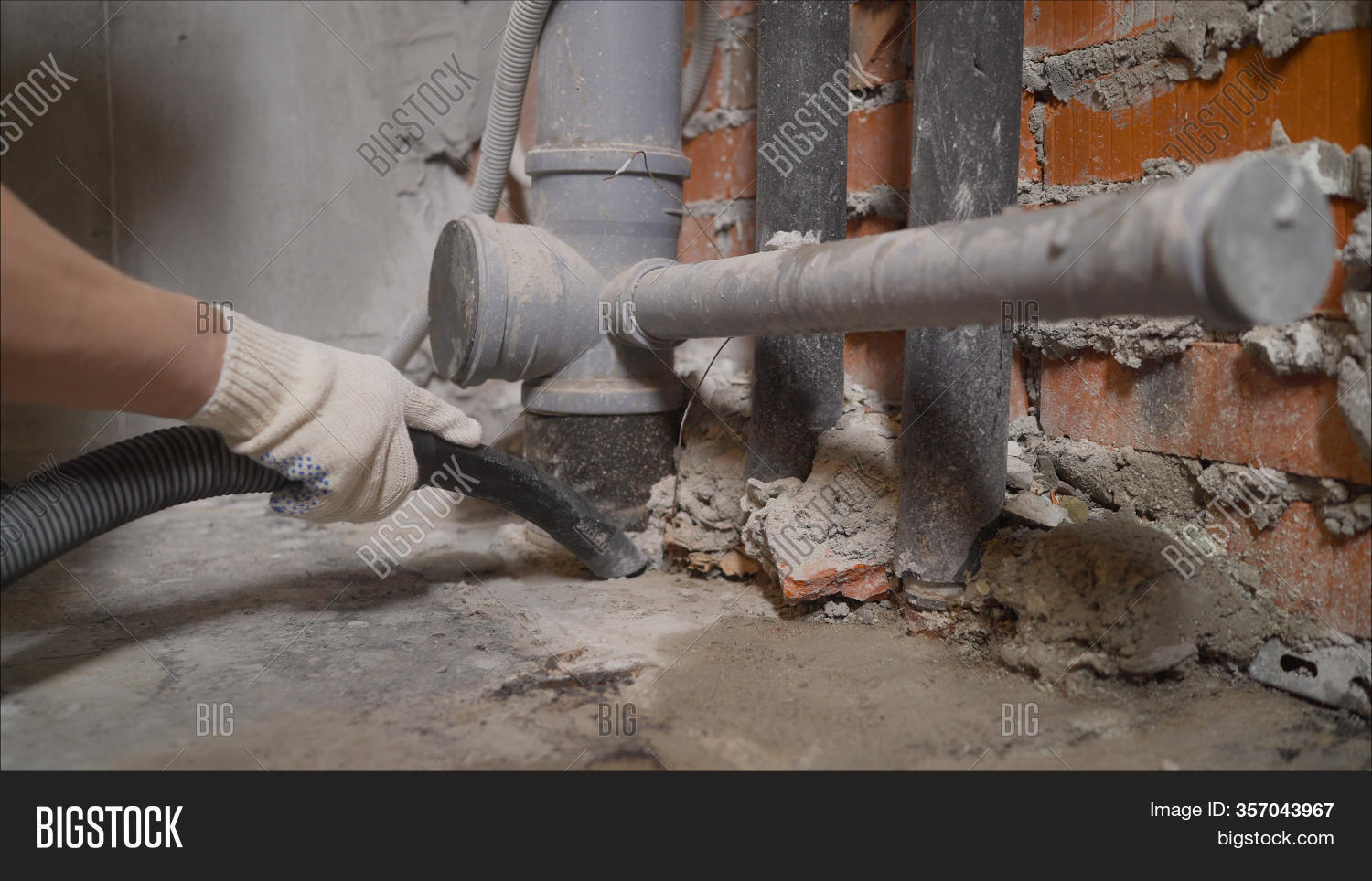 Worker Vacuuming Dust Image & Photo (Free Trial) Bigstock
