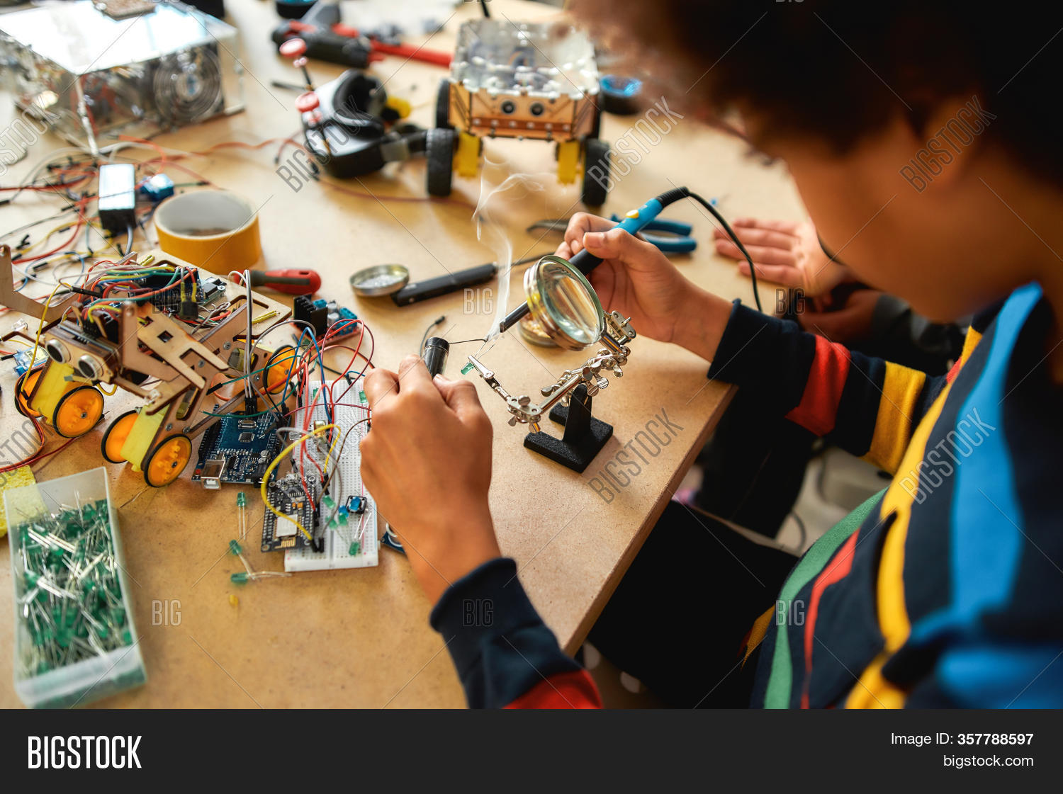 Mechanical Engineer Soldering In Free Stock Photo Images