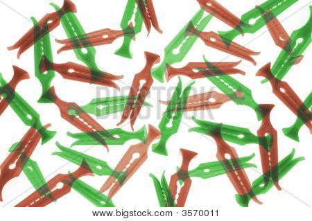 Kunststoff Cothes pegs
