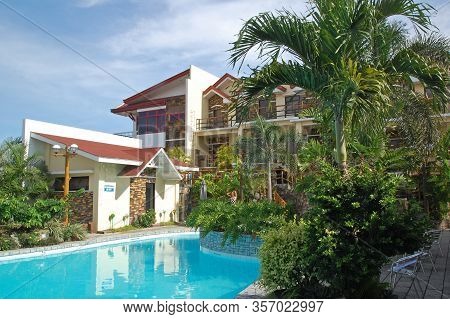 Bulacan, Ph - Oct. 16: Cherubin Gardens Swimming Pool On October 16, 2015 In Meycauayan, Bulacan, Ph
