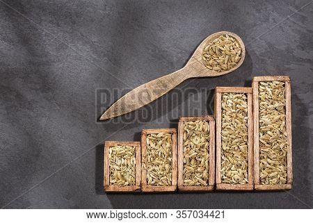 Statistical Table Of Consumption And Sale Fennel Seeds - Foeniculum Vulgare