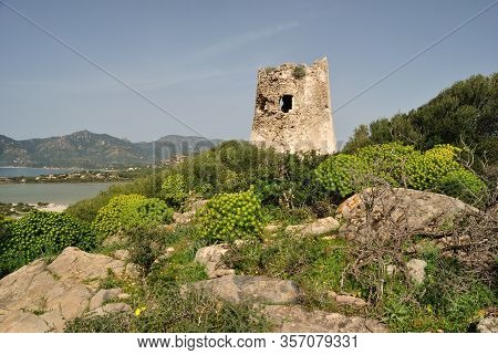 View Of The Ancient Porto Giunco Tower