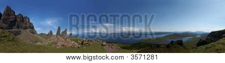 Old Man Of Storr, Isle Of Skye Panorama
