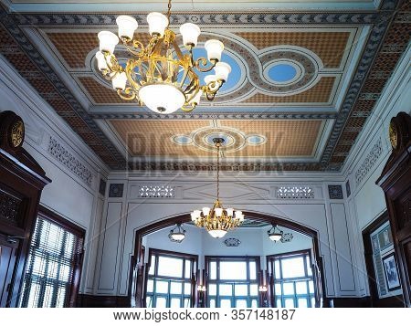 Bangkok, Thailand - March 05, 2020 : Norrasing Cafe Or Narasingh Coffee Shop Interior Decoration At 