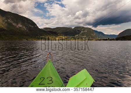 View Of Scenic Bohinj Lake From Kayak  Slovenia