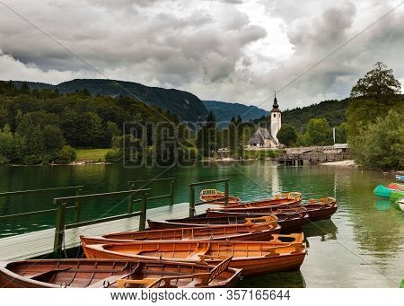 View Of Wooden Boats Parked In The Rental Boats Point