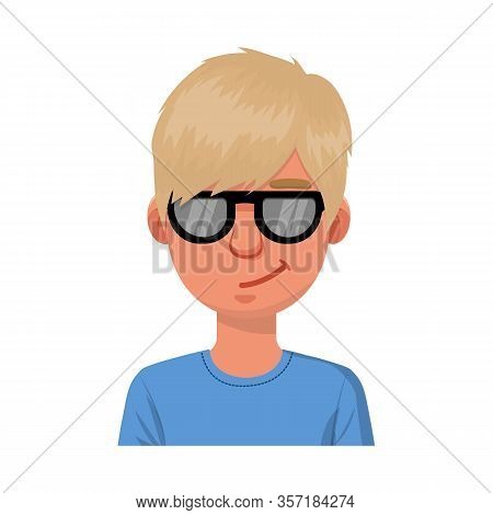 Vector Design Of Guy And Contempt Logo. Set Of Guy And Glasses Stock Vector Illustration.
