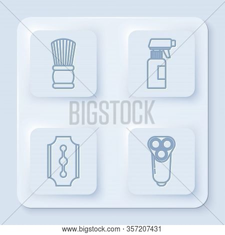 Set Line Shaving Brush, Hairdresser Pistol Spray Bottle, Blade Razor And Electric Razor Blade For Me