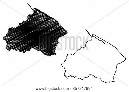 Barima-waini Region (administrative Regions Of Guyana, Co-operative Republic Of Guyana) Map Vector I