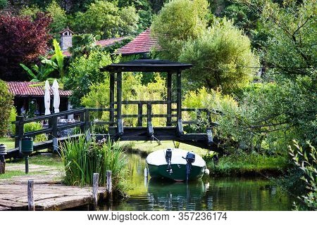 Beautiful Landscape Of Boka Kotorska Bay In Morinj.