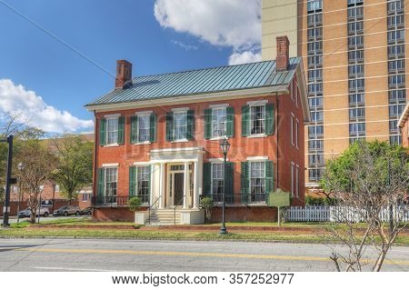 Augusta, Georgia/united States- January 7: The Boyhood Home Of Woodrow Wilson In Augusta, Georgia In