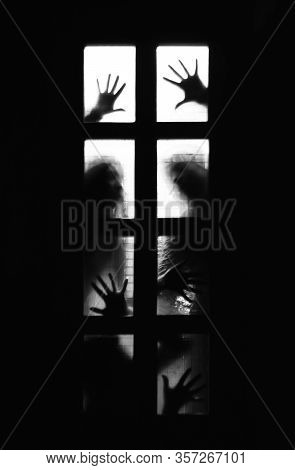 Suspense Behind The Door, Thriller, Hand On Door