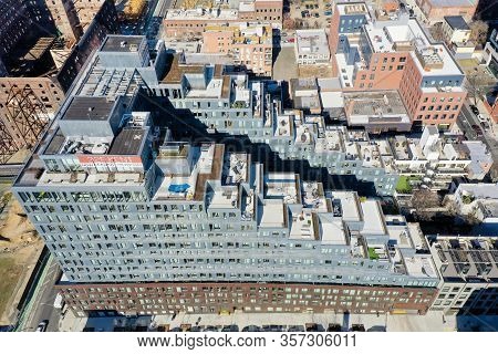 Brooklyn, New York - Feb 17, 2020: 325 Kent Kent Apartment Building In Williamsburg, New York.