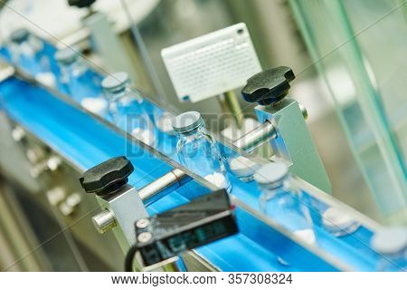 pharmaceutical production line at factory