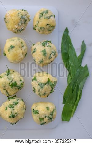 Home Made German Home Made Wild Garlic Dumplings