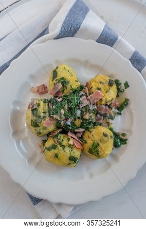 Home Made German Home Made Wild Garlic Dumplings