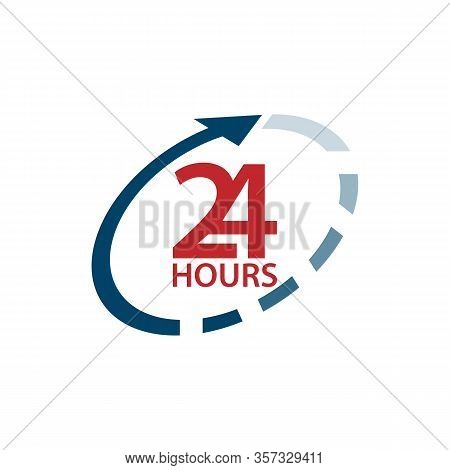 The 24 Hours Icon Design Image