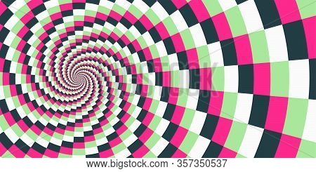 Optical Art - Spiral Cover Design Template Background - Collection