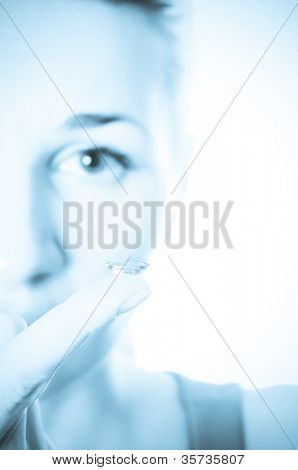 Lentes de contacto para los ojos