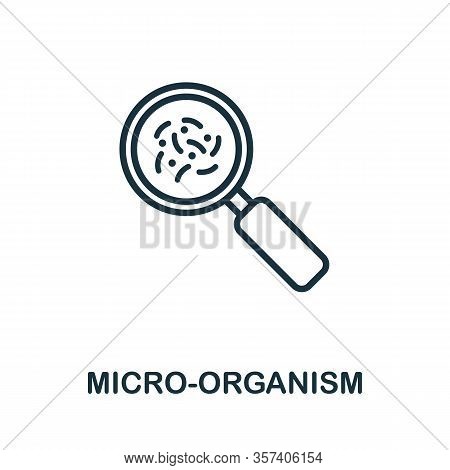 Micro-organism Icon. Simple Line Element From Biotechnology Icons Collection. Outline Micro-organism