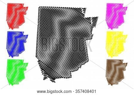 Litchfield County, Connecticut (u.s. County, United States Of America,usa, U.s., Us) Map Vector Illu