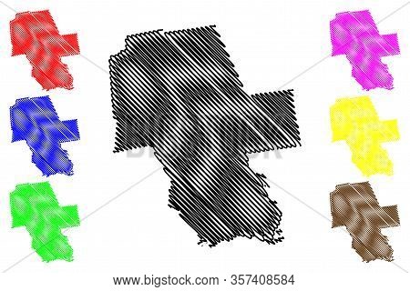 Middlesex County, Connecticut (u.s. County, United States Of America,usa, U.s., Us) Map Vector Illus