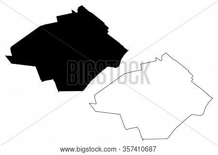 Zoetermeer City (kingdom Of The Netherlands, South Holland) Map Vector Illustration, Scribble Sketch