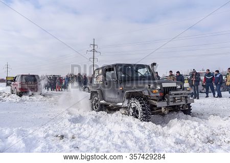 Russia, Novosibirsk-march 23, 2020. Offroad Suv 