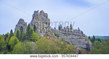 The Cave Rock City Is Tustan Fortress.