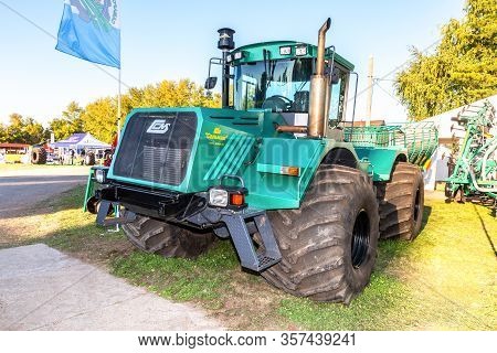 Samara, Russia - September 23, 2017: Modern Agricultural Tractor K-704-4r 