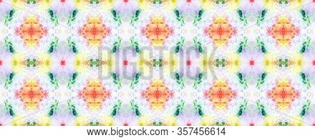 Rock Illustration Texture. Abstract Stone Floor. Beige, Blue And Red Terrazzo Seamless Pattern. Gran