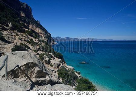 View Of The Cala Goloritze Beach In Baunei