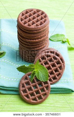 Chocolate Cookies und Grüne Minze