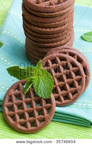 Chocolate Cookies und Grüne Minze