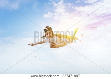 Fly with self-made plane wing