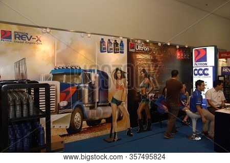 Mandaluyong, Ph - Apr. 19: Petron Oil Booth At Trans Sport Show On April 19, 2012 In Megatrade Hall,