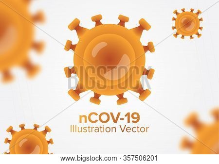 Illustrator Of Coronavirus In Brown Vector For Your Design And Infographics