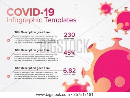 Illustration Of Infographic Templates Of Coronavirus In Red Version