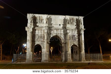 Arco di Costantino di notte