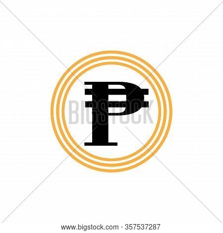 Philippines Banking Currency Symbol, Peso Vector Icon