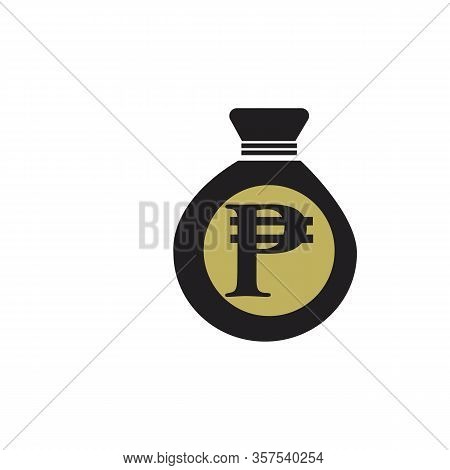 Philippines Banking Currency Symbol, Peso Vector Icon