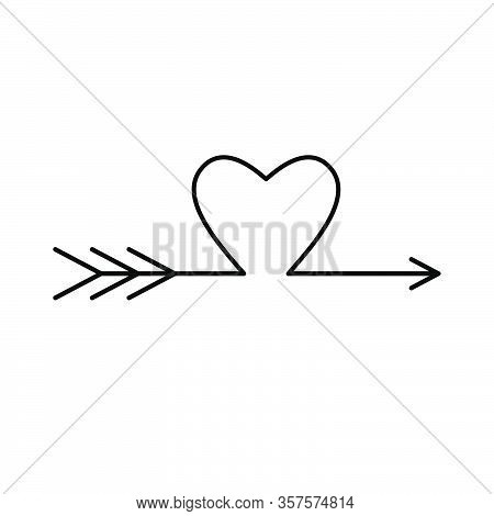 Love Arrow. Arrow Of Eros (amour, Cupid). Vector Illustration.
