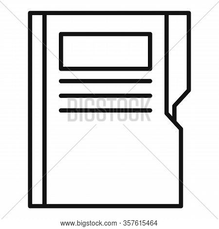 Paper Proofread Icon. Outline Paper Proofread Vector Icon For Web Design Isolated On White Backgroun