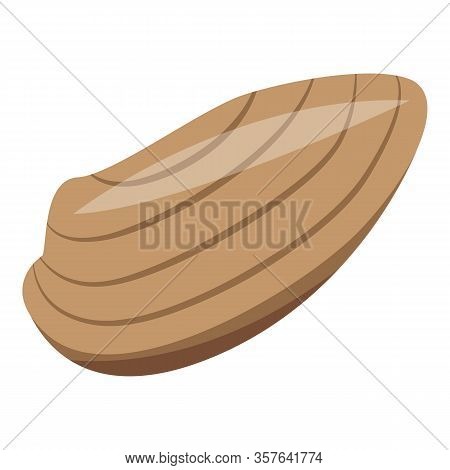 Seafood Clam Icon. Isometric Of Seafood Clam Vector Icon For Web Design Isolated On White Background